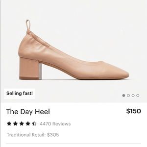 Everlane Day Heel in Rose Tan